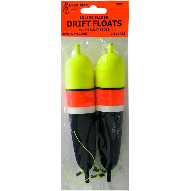 Beau Mac Inside Slider Drift Float 1/2oz (2pk)