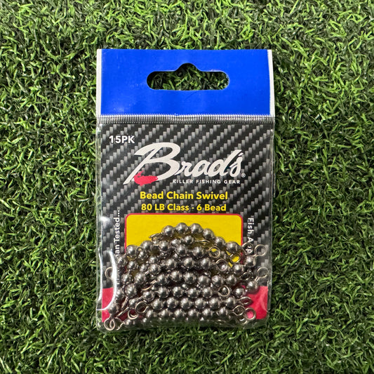 Brad's 6 Bead Chain Swivel 15pk